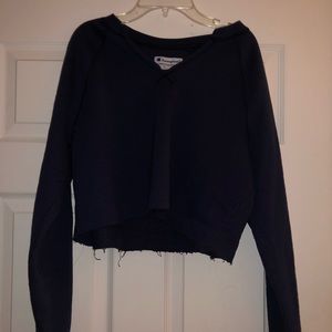 Cropped champion pull over